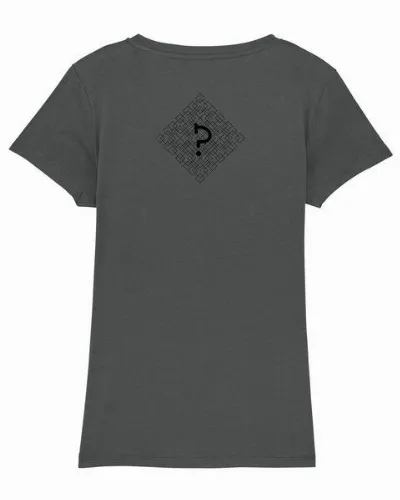 Human Family Human Family Bio Damen T-Shirt mit V-Ausschnitt Evolution - Geo Questionmark