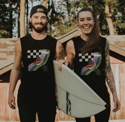 Zeachild Zeachild Retrosurfer Karo Unisex Tanktop Achselshirt