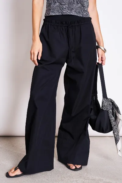 JAN N JUNE JAN 'N JUNE Damen vegan Hose Drawstring Wide Kiva