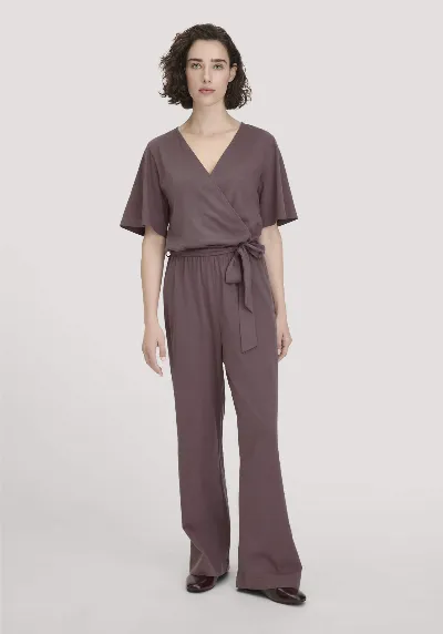 hessnatur hessnatur Damen Jersey Overall Relaxed aus Bio-Baumwolle - lila