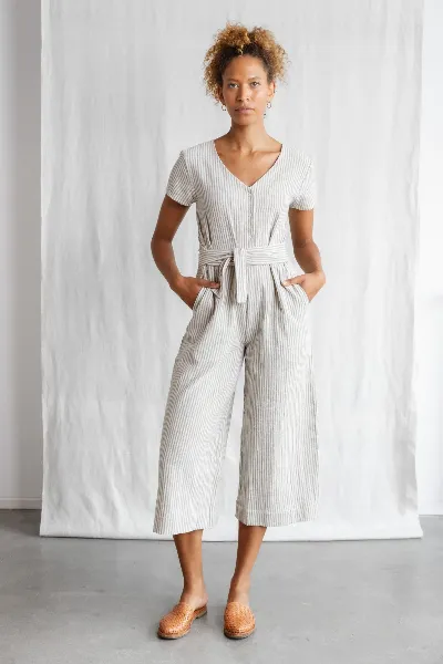 Jyoti Fair Works Jyoti Fair Works Damen vegan Jumpsuit Amrita Grau/