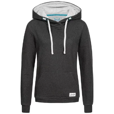 Lexi&Bö Lexi&Bö Basic Damen Hoodie Dark Melange