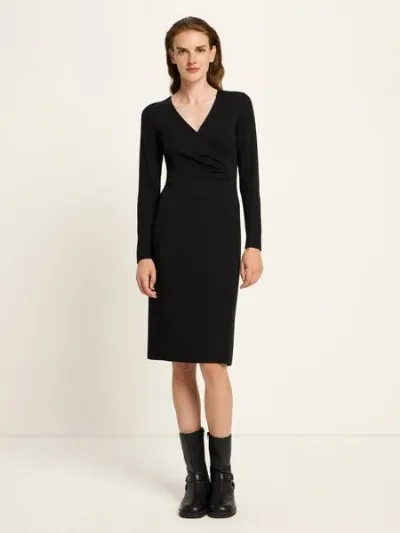 LANIUS LANIUS Kleid mit Wickelopik aus TENCEL und Bio-Baumwolle