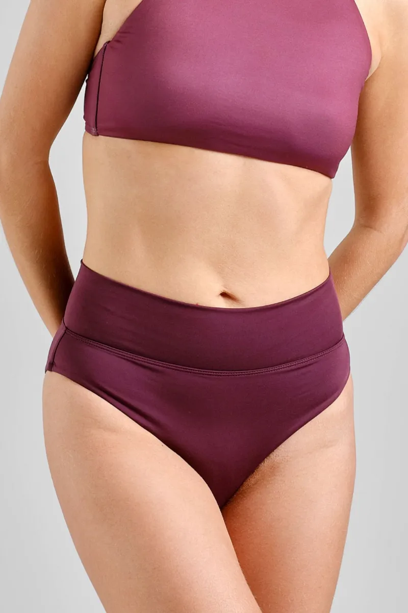 dedicated Bikini Bottom Slite Weinrot