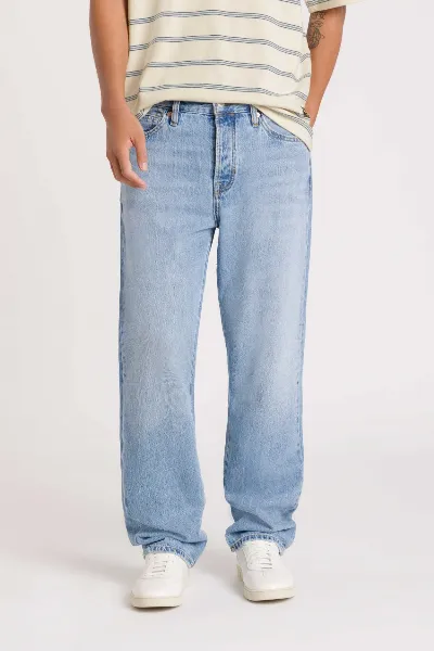 Kings Of Indigo Kings of Indigo Herren vegan Jeans Roy Washed Blau Reef Light