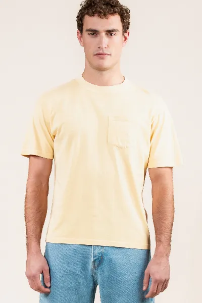 Kuyichi Kuyichi Herren vegan T-Shirt Ralph Sahara Gelb