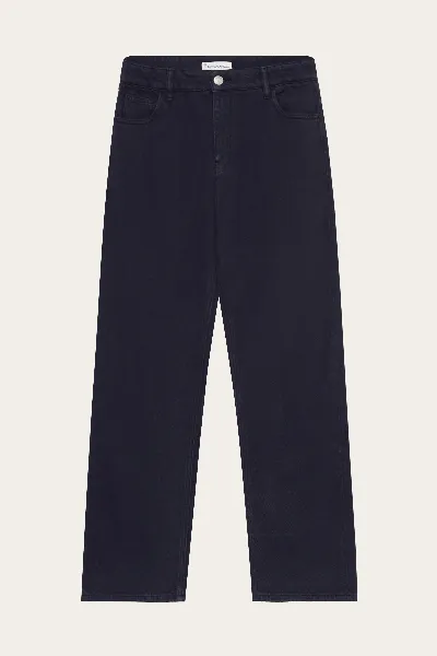 KnowledgeCotton Apparel KnowledgeCotton Apparel Herren vegan Hose Wide Twill Flint Night Sky Navy