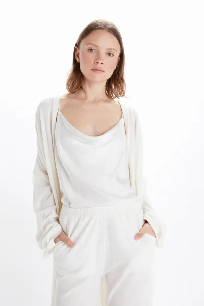 Neu Nomads Neu Nomads Damen vegan Top Camisole Rundhalsausschnitt Schneewittchen