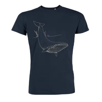 roots of compassion roots of compassion Wal T-Shirt bio & fair & vegan - gerader Schnitt - Tiere, Natur, Meer, Ocean, Beach