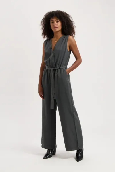 Kuyichi Kuyichi Damen vegan Jumpsuit Sammie Woodland Grey
