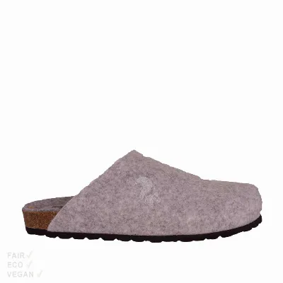 Shoezuu Thies Hausschuhe Pet Bio Clog stone grey