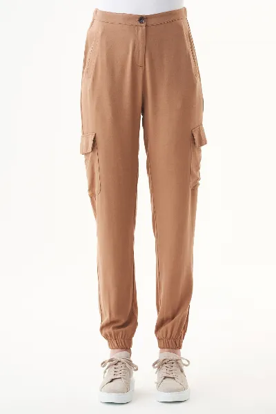 ORGANICATION ORGANICATION Damen vegan Cargohose Haselnussbraun