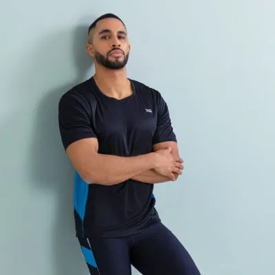 TAO Sportswear TAO Sportswear Atmungsaktives Herren Laufshirt Bahri mit Reflektoren