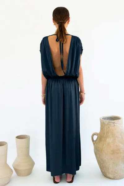 Neu Nomads Neu Nomads Damen vegan Kleid Natalia Mitternacht