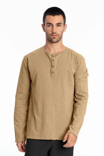 RAVENS VIEW IBIZA RAVENS VIEW IBIZA Herren vegan Tee Dylan Camel