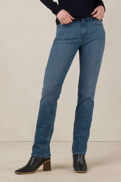 Kings Of Indigo Kings of Indigo Damen vegan Jeans Emi Journey Minimum Washed Blau