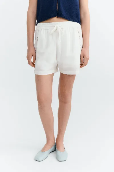 thinking mu Thinking MU Damen vegan Shorts Geranio Stickerei