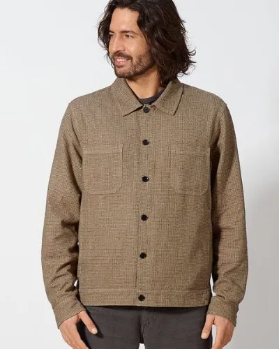HempAge HempAge Jacke Herren Pepita Hanf/Biobaumwolle