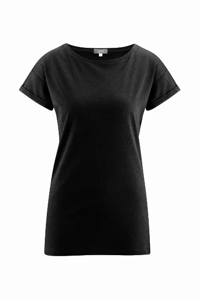 Living Crafts T-Shirt mit Rundhalsausschnitt aus Bambus & Bio Baumwolle