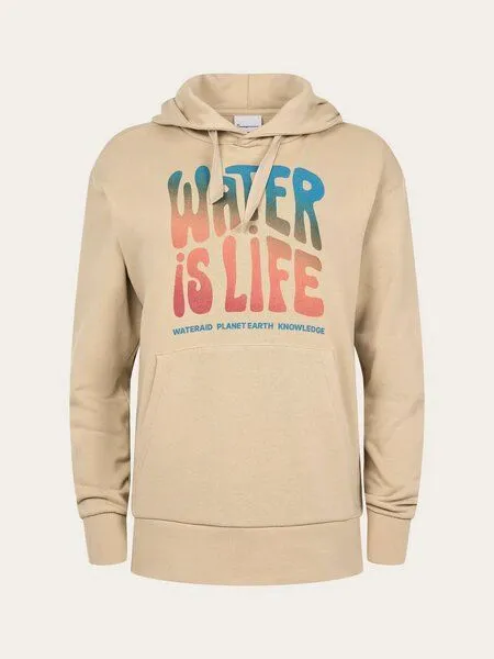 KnowledgeCotton Apparel KnowledgeCotton Apparel Kapuzenpullover WATERAID aus Bio-Baumwolle