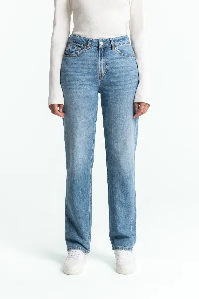 Kings Of Indigo Kings of Indigo Damen vegan Jeans Inoe Atria Mid Washed Blau