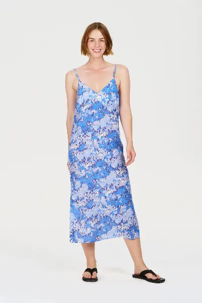 KOMODO KOMODO Damen vegan Kleid Miller Acid Blue