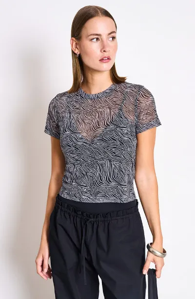 JAN N JUNE JAN 'N JUNE Damen vegan Top Evie Zebra