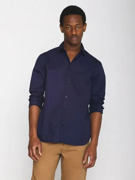 KnowledgeCotton Apparel KnowledgeCotton Apparel Hemd - ALF regular crispy cotton shirt - aus Bio-Baumwolle