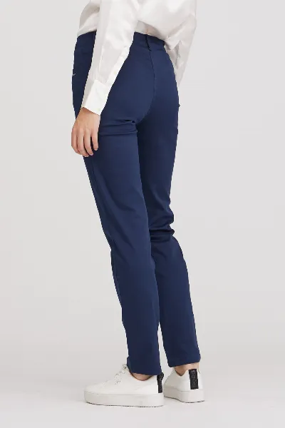 LAURIE LAURIE Damen vegan Hose Kelly Regular Ml Marineblau