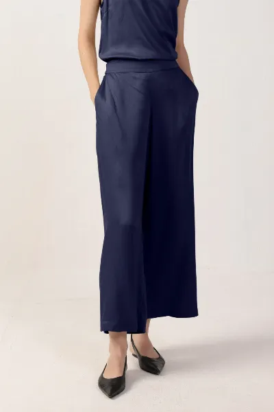 Neu Nomads Neu Nomads Damen vegan Hose Cropped Giada Mitternacht