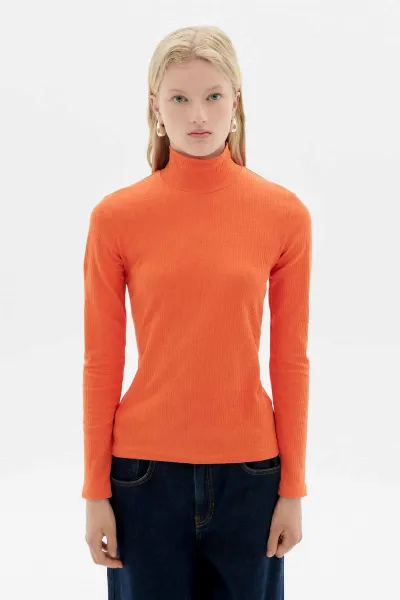 thinking mu Thinking MU Damen vegan Longsleeve Aine Apricot
