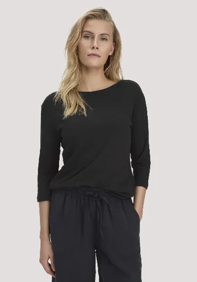 hessnatur hessnatur Damen Longsleeve Relaxed aus Leinen mit reiner Bio-Baumwolle