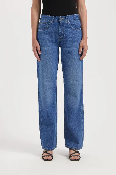 MUD Jeans MUD Jeans Damen vegan Jeans Mid Loose Flow Jamie Medium Vintage Stone