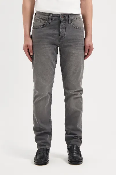 Kuyichi Kuyichi Herren vegan Jeans Jim Regular Slim Steingrau