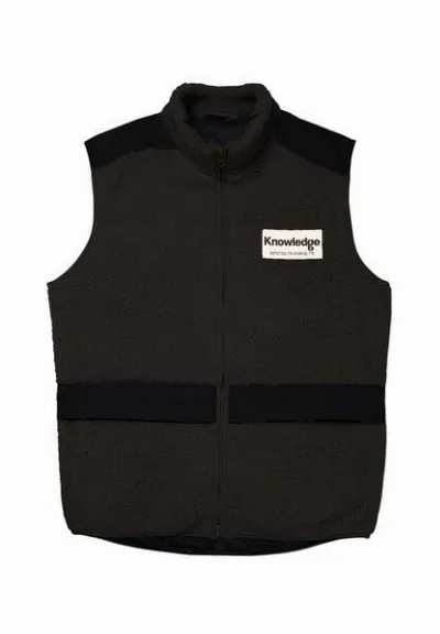 KnowledgeCotton Apparel KnowledgeCotton Apparel Teddy Fleece Weste aus recycelten Polyester