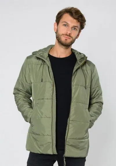 THOKKTHOKK ThokkThokk Herren Kapok-Jacke TT2038 mit Kapok-Füllung inkl. Beanie