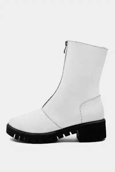 BOHEMA BOHEMA Damen vegan Stiefelette Cyber White
