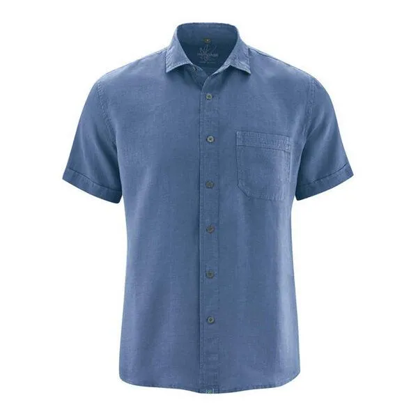 HempAge HempAge Herren Kurzarm-Hemd