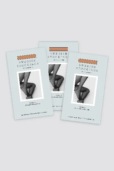 Swedish Stockings Swedish Stockings Damen vegan Strumpfhosen Bundle 3 Paare Malva Ladder Resistant Dark