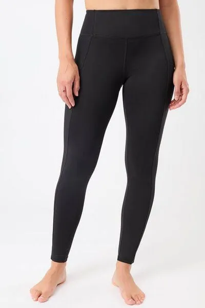 mandala Mandala Rib Mix Legging - All Black