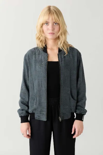 Yahmo Yahmo Damen vegan Jacke Bomber Reversible Ruth Eclipse/