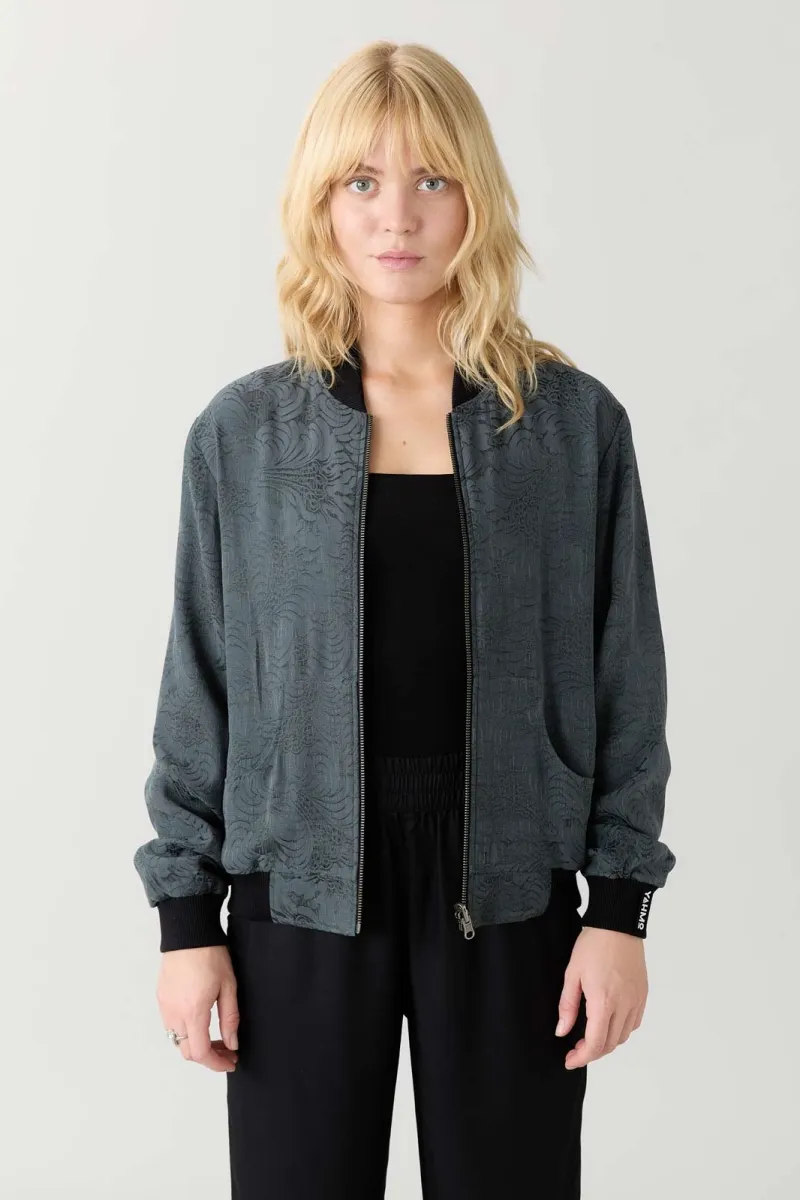 Yahmo Yahmo Damen vegan Jacke Bomber Reversible Ruth Eclipse/