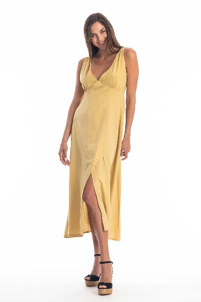 RAVENS VIEW IBIZA RAVENS VIEW IBIZA Damen vegan Kleid Fay Gold
