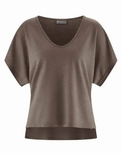 HempAge HempAge Hanf mit V-Ausschnitt