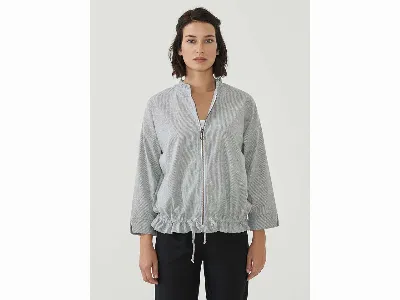 ORGANICATION ORGANICATION Bio-Damen-Jacke mit 7/8-Ärmeln shadow/offwhite,