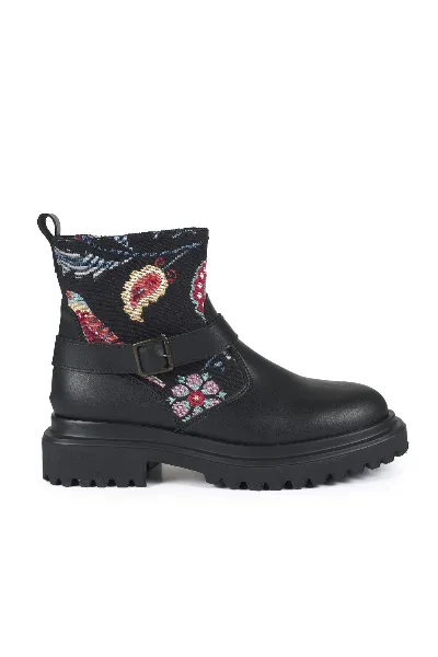Risorse Future Risorse Future Damen vegan Stiefel Terry Nero Chip
