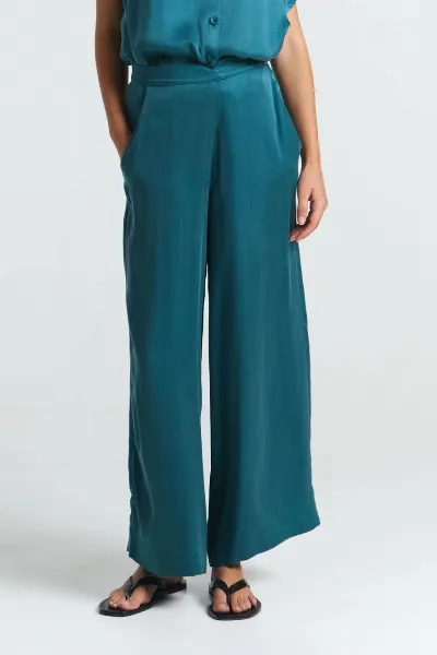 SUITE13LAB SUITE13LAB Damen vegan Hose Kasai Tiefgrün