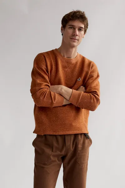 TWOTHIRDS TWOTHIRDS Herren vegan Sweatshirt Dundrum Umber Orange