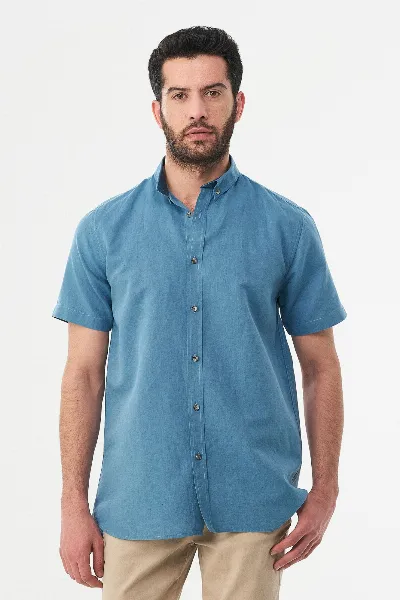 ORGANICATION ORGANICATION Herren vegan Hemd Bio-Baumwolle Leinen