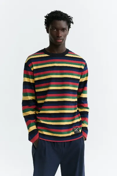Thinking MU Longsleeve Emilio Stripes Rot
